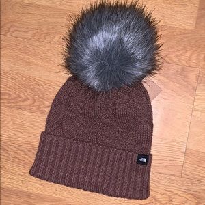 NWT The North Face Oh-Mega Fur Pom Beanie